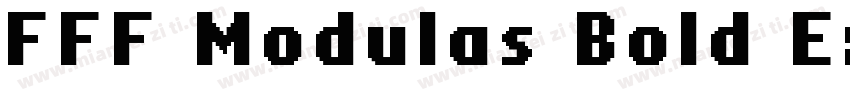 FFF Modulas Bold Extended字体转换
